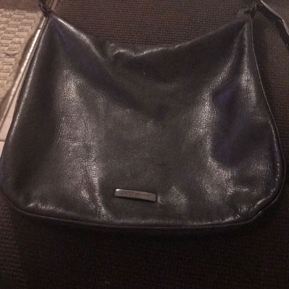 Enzo Angiolini Black leather shoulder bag